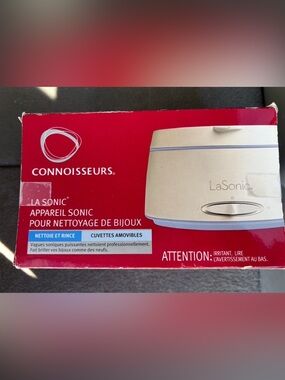 Connoisseurs La Sonic Sonic Jewelry Cleaner Twin Removable Tanks New in Box